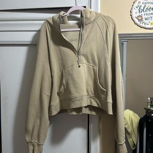 Lululemon Cropped Half Zip Scuba